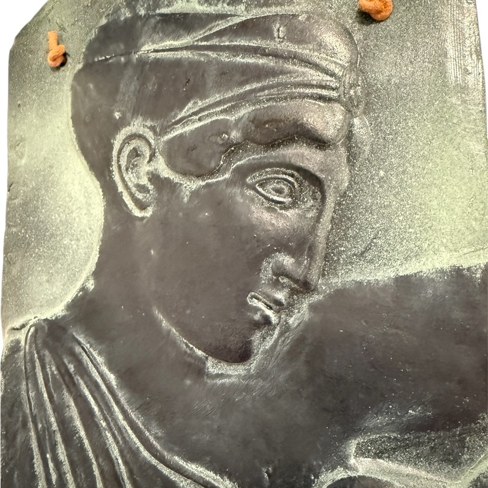 Vintage Greek Relief Plaque Hippodamia (Deidameia) Temple of Zeus Olympia Art - Picture 2 of 11